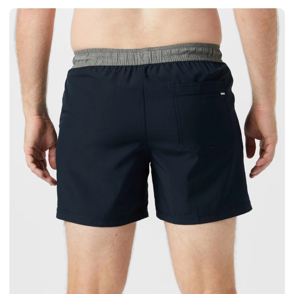 Vuori Kore 5” Navy Shorts with Gray Waistband - Picture 5 of 14